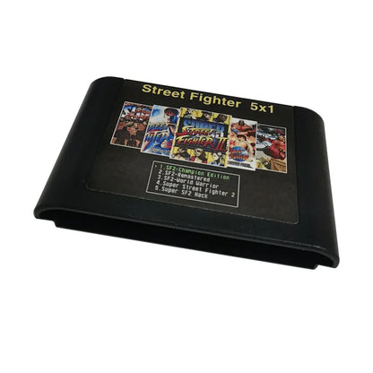 Street Fighter  5IN1 16 BIT MD Game Card For Sega Mega Drive For Sega Genesis and for original console Shooting