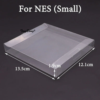 Clear Transparent Game Cartridge Box Case CIB Games Plastic PET Protector for N64 NES SNES for GB GBA GBC NGPC Switch For PS5