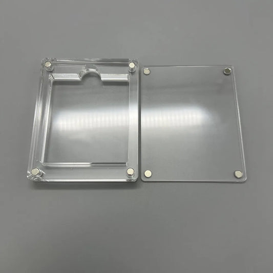 One slot High transparency Acrylic Magnetic suction cover Games Storage Box Hard Shell cartridge Case for GameBoy GB GBC