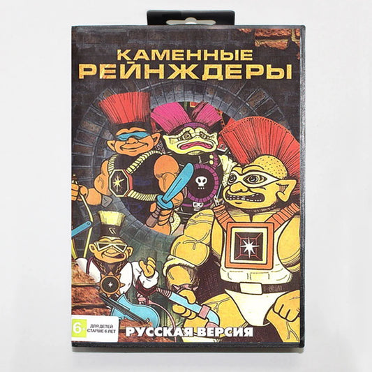 Stone Protectors 16Bit MD Game Cartridge with RU Box for Sega Megadrive Genesis Systems