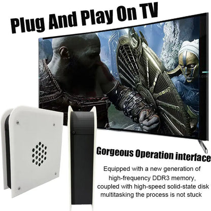 LZAKMR 60+Emulators 500GB Retro Game Console M15 Batocera 1037U 70000+Games For Wii PS2 PSP GameCube N64 Wireless handle