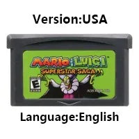 GBA 32 Bit Video Game Cartridge Console Card mMario dDonkey Kong wWario Series Golf Tennis Party for GBA