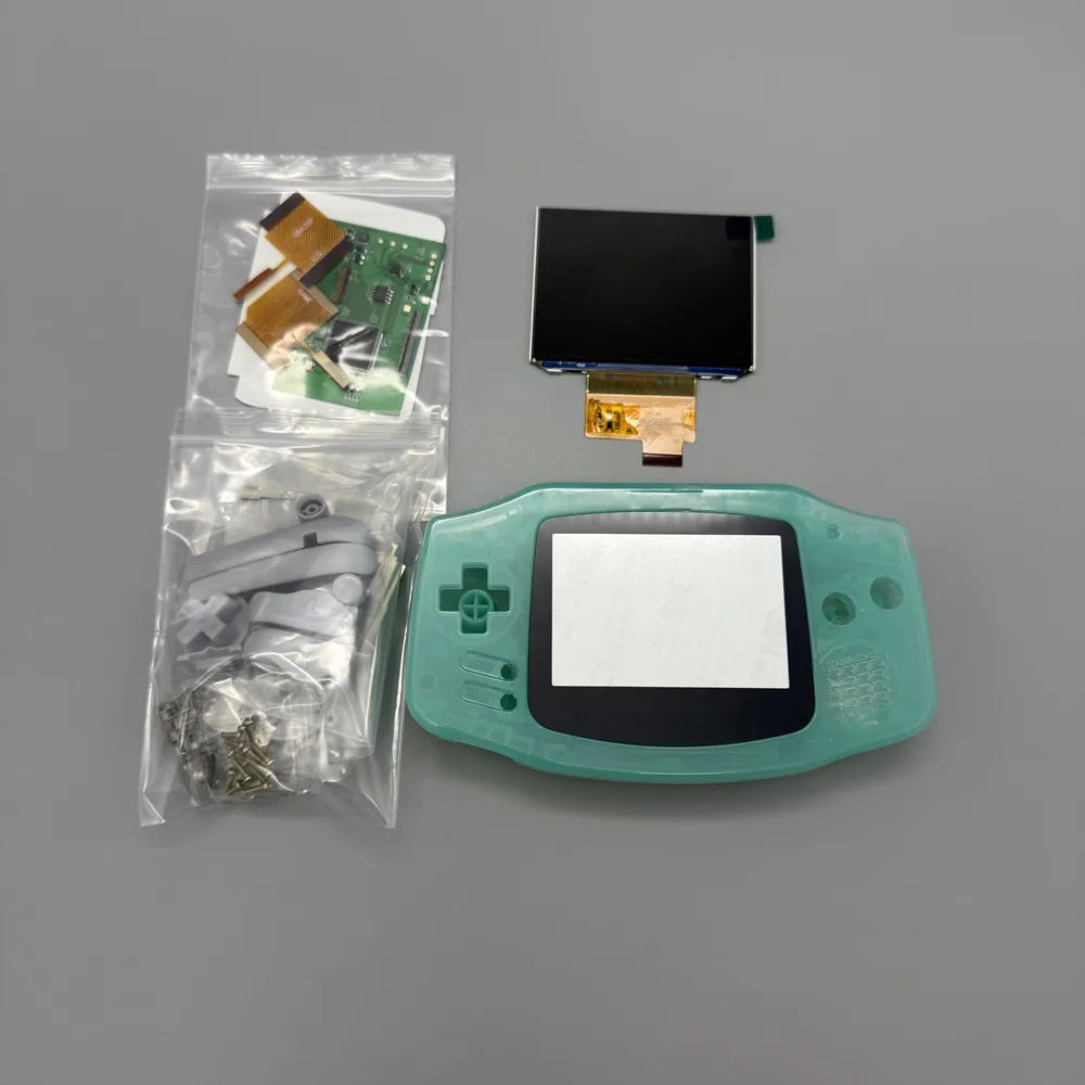 2025 GBA IPS LCD 3.0 "IPS high brightness LCD screen and shell kit for Gameboy advance GBA.no cut shell required easy to install