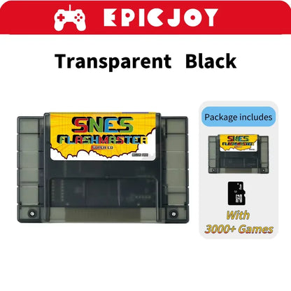 Super SNES Game Card 3000 in 1 SNES Card With 8GB TF Card For Nintendo SNES Game Console Compatible With original US Conso