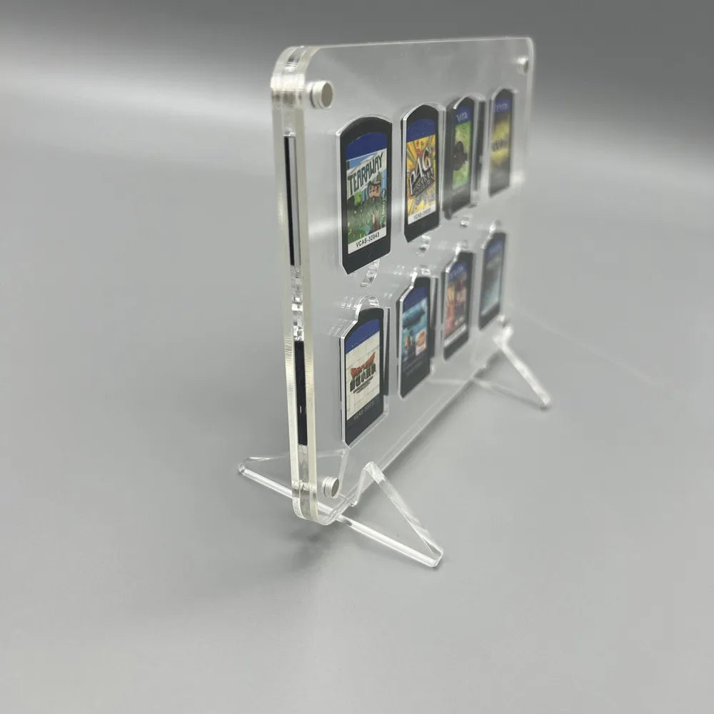 High transparency Acrylic Magnetic suction cover Games Storage Box Hard Shell cartridge Case for PlayStation VITA PSvita