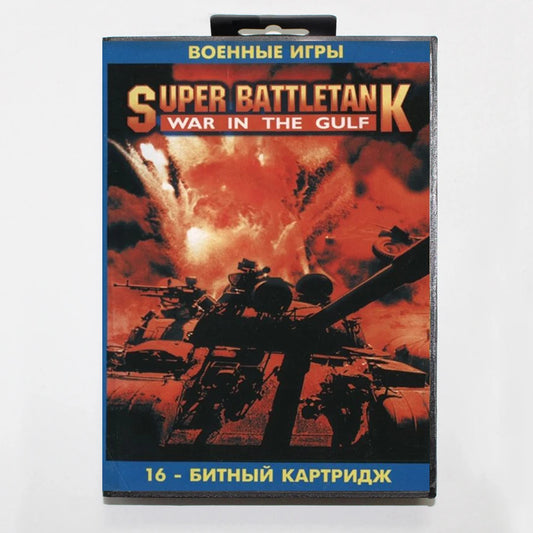 Super Battletank 16Bit MD Game Cartridge with RU Box for Sega Megadrive Genesis Systems