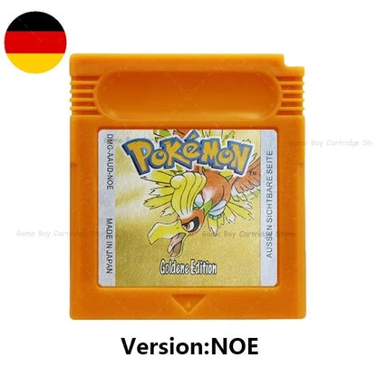 GBC Pokemon Cartridge Bundle Red/Blue/Crystal/Gold/Silver/Yellow/Green with Multi-Language