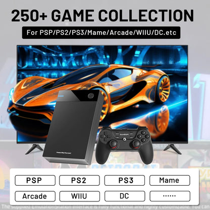 12T Gaming HDD with Hyperspin Launchbox Retrobat Playnite Super Console with 86000+ Retro Vidoe Game For PS3/PS2/PSP/WII/WIIU/DC