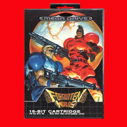 Forgotten Worlds 16Bit MD Game Cartridge with EUR Box for Sega Megadrive Genesis Systems